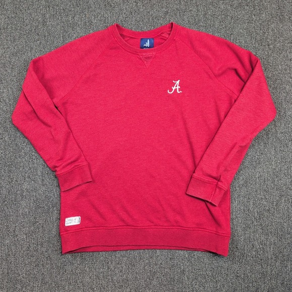 Johnnie-O Alabama Crimson Tide Pamlico Sweatshirt 16 Red Cotton Blend Collegiate — photo 2